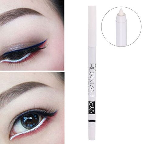 White Eyeliner Pencil, Waterproof Eyeliner Pencil, White Eyeliner, Eyeliner Pencil, Long Lasting Makeup, Eyeliner Pen, Waterproof Eyeliner, Pencil Eyeliner, Cool Eyes