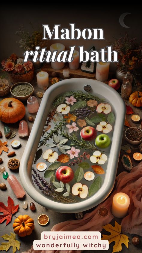 Embrace the magic of Mabon with a ritual bath designed to celebrate the autumn equinox. This guide provides a step-by-step process to create a sacred bathing experience, incorporating seasonal herbs, crystals, and mindful intentions. Discover the significance of Mabon, learn how to prepare your space, and find out which ingredients enhance your ritual. With embedded external resources, this article offers practical tips and insights to deepen your connection to this harvest festival. Autumn Equinox Party, Mabon Rituals, Mindful Intentions, Mabon Ritual, Autumnal Equinox Celebration, Equinox Celebration, Pagan Life, Autumnal Equinox, Divine Feminine Spirituality