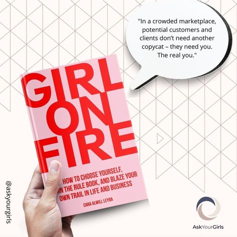 A favorite book of ours atm is Cara Alwill Leyba's Girl on Fire In fact, we love it so much we can quote it! Comment your favorite quote and read this #girlboss bible! #womanownedbusiness #womanpower #womanempowerment #womanbusiness #girlboss #bossbabe #bosslady #bossmom #BizBabe #entrepreneurspirit #entrepreneurlifestyle #hustlehardgirl #mindset #workhardplayhard #knowyourworth #empowerher #selfcare #bossbabequotes #girlbossquotes #AYG #womensupportingwomen Cara Alwill Leyba, Boss Babe Quotes, Girl Boss Quotes, Hustle Hard, Work Hard Play Hard, Entrepreneur Lifestyle, Empowering Women, Mom Boss, Women Supporting Women