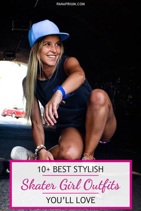 You can effortlessly dress like a #skater girl with the right #fashion and #style tips. Follow these simple pointers to showcase your best features instantly with a #skate #aesthetic Skater Woman Outfits, Women Skater Style, Skater Style Outfits Women, Skater Style Women, Skater Girl Aesthetic Outfits, Skater Style Outfits, Surfer Outfit, Skater Girl Aesthetic, Skateboard Outfits