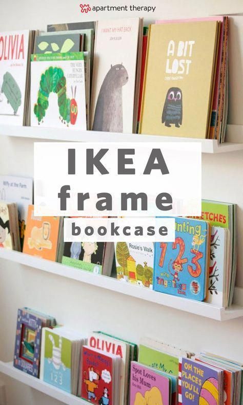 Ribba Gallery Wall, Ikea Picture Ledge, Diy Bookcase, Ikea Book, Picture Ledges, Book Ledge, Bookcase Diy, Display Books, Ikea Kids