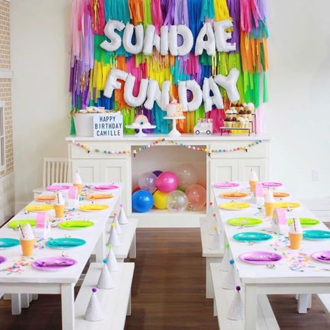 Sundae Funday, Ice Cream Sundae Party, Sundae Party, Ice Cream Sunday, Ice Cream Sundae Bar, Sundae Bar, Ice Cream Sprinkles, Ice Cream Party, Ice Cream Sundae