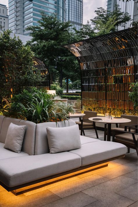 https://archello.com/story/116204/attachments/photos-videos/14 Hotel Outdoor Design, Restaurant Garden Design, Rooftop Cafe Design, Rooftop Patio Garden, Seating Area Design, Rooftop Garden Design, Roof Restaurant, Rooftop Restaurant Design, Restaurant Bar Design