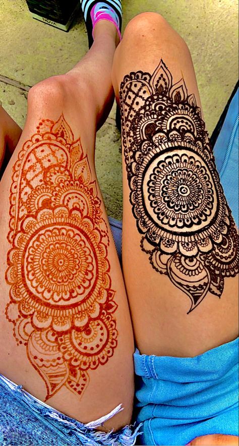 Cute henna design for friends to do in the summer Knee Henna, Cute Henna Design, Summer Henna, Cute Henna Designs, Cute Henna, Simple Henna Tattoo, Simple Henna, Henna Design, Fun Summer