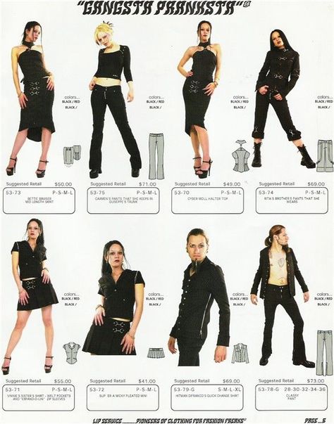 2001 lip service quickie collection catalog 2000s goth culture punk clothing magazine spread grunge y2k fashion aesthetic alternative inspo Goth Fashion Catalog, Lip Service Clothing Catalog, 90s Goth Outfits, Goth Magazine, Y2k Moodboard, Clothing Magazine, Punk Magazine, Goth Culture, Lip Service Clothing