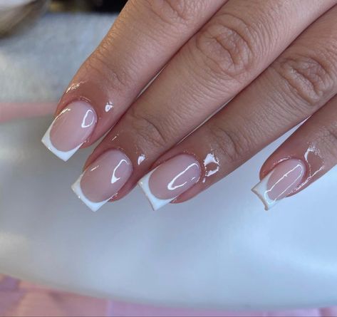 Stockholm Nails, Pink Tip Nails, Modern Nails, Basic Nails, Classy Acrylic Nails, Short Acrylic Nails Designs, Girls Nails, Luxury Nails, Fabulous Nails