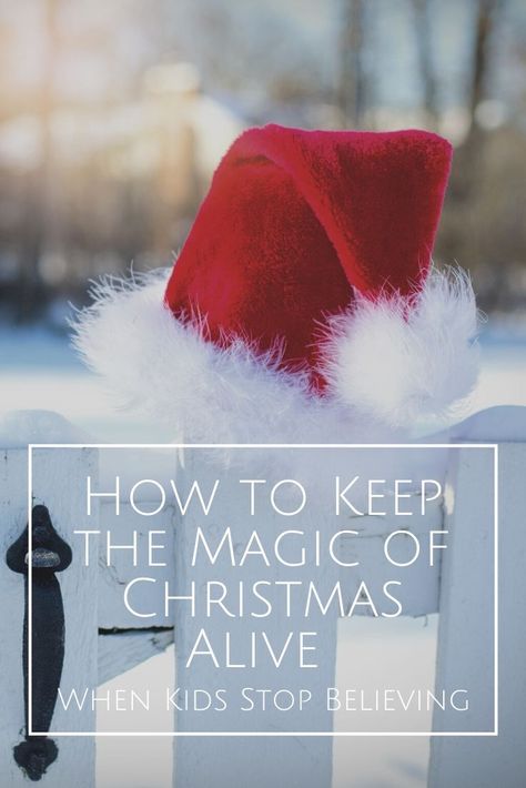 How do you preserve the magic when kids stop believing? Check out these easy ideas to help parents keep the magic and tradition of Santa alive! How To Make It Look Like Santa Visited, When Kids Stop Believing In Santa, Santa Magic Ideas, Believe In The Magic Of Christmas, Santa Notes, Message From Santa, Christmas Tips, Magic Santa, Believe In Santa