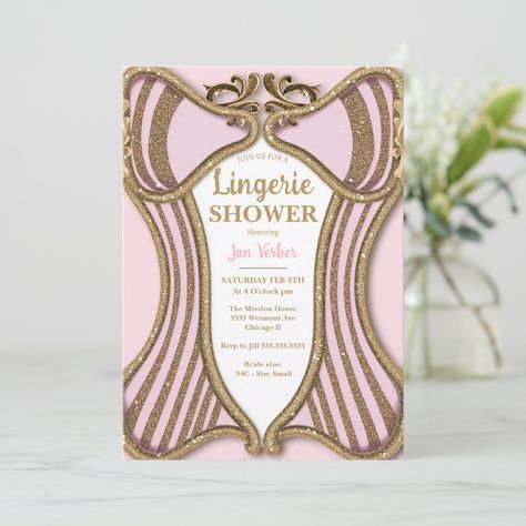 Lingerie shower bachelorette bridal shower Mission House, Lingerie Shower, Bridal Shower Invitation, Zazzle Invitations, Bridal Shower Invitations, Shower Invitation, Bridal Shower, Created By, Lingerie