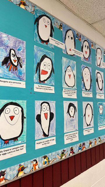 Kindergarten Penguin Art, Penguin Directed Drawing For Kids, Be Brave Little Penguin Activities, Penguin Lesson Plans Preschool, Penguin Kindergarten Activities, Penguin Art For Kids, Penguin Kindergarten, Drawing Preschool, Penguins Kindergarten