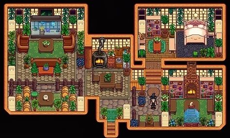 Stardew Farms, Farmhouse Layout, Stardew Valley Layout, Stardew Valley Tips, Stardew Valley Farms, Valley Game, Farm Layout, Year 5, Island Decor