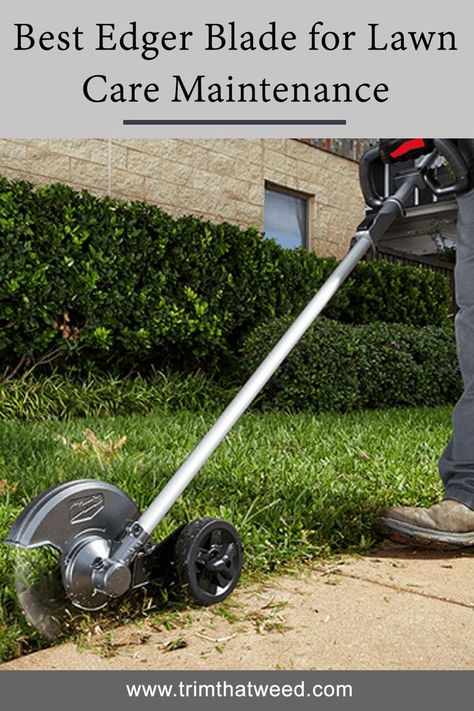 Weeding, raking, and mowing are inexpensive ways of taking care of your lawn, but you also need to do lawn edging to keep it neat and clean. A good lawn edger will prevent the lawn grass from spilling onto your sidewalks or driveways and with the best edger blade, you’ll achieve the best results. Garden Edging Tool, Best Lawn Edger, Garden Edger, Edging Tools, Grass Edging, Mailbox Landscaping, Flower Bed Edging, Cozy Garden, Lawn Edger