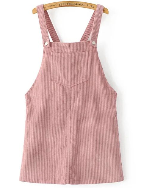 Shop Pink Corduroy Overall Dress With Pocket online. SheIn offers Pink Corduroy Overall Dress With Pocket & more to fit your fashionable needs. Corduroy Dresses, Pink Red Dress, Pink And Red Dress, Pink Overalls, Corduroy Overall, Corduroy Overall Dress, Pink Day, Young Women Fashion, Spring Dresses Casual