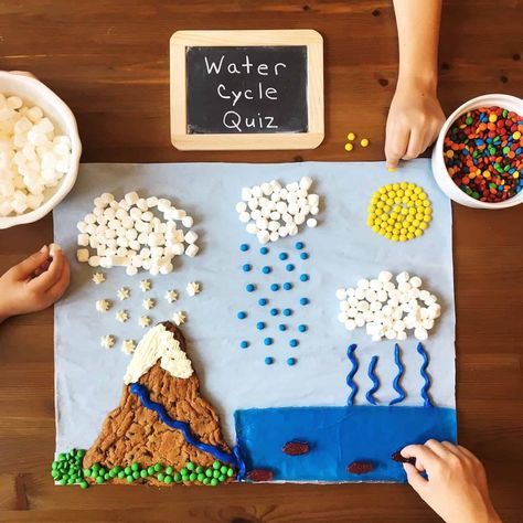 Water Cycle Craft, Water Cycle For Kids, Water Cycle Project, Water Cycle Activities, Cycle For Kids, The Water Cycle, Lap Book, Preschool Activities Toddler, Science Projects For Kids