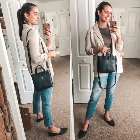 Tote Outfit, Long Walks, Small Crossbody Bag, Fall Outfit, Leather Crossbody, Military Jacket, Madewell, Fall Outfits, Crossbody Bag