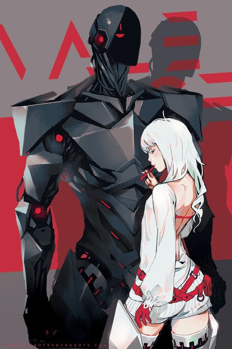 Robot Vampire, Robot Oc Male, Robot Boyfriend, Robots And Lace, Cyberpunk Oc Art, Creepy Robot Concept Art, Big Robot Art, Scary Robot Concept Art, Robot Oc