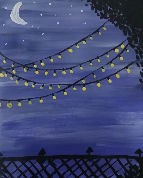 Night . . . . . . #night #art #painting Painting Ideas Night, Night Art Painting, Painting Of The Moon, Painting Night, Paint Night, Night Night, Night Painting, Night Art, Painting Ideas