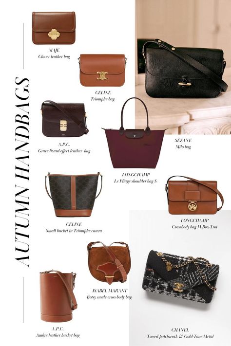 Whether you're looking to commit to a new forever bag or just looking to change it up for the season, here are 10 very chic handbags for fall. Photo: @leoncechenalpro Quite Luxury Bag, Capsule Wardrobe Bags, Apc Bag Outfit, Timeless Designer Bags, Winter Purses Handbags, Timeless Handbags, Basic Bags, Apc Bag, French Handbags