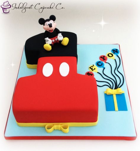 Baby Mickey Mouse Cake, Cake Mickey Mouse, Mickey Birthday Cakes, Mickey Mouse Cakes, Γενέθλια Mickey Mouse, First Birthday Wishes, Mickey 1st Birthdays, Mickey Mouse Birthday Cake, Mouse Birthday Cake