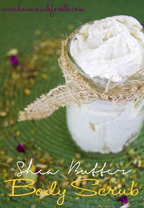 shea butter body scrub watermark Body Scrub Homemade, Shea Butter Body Scrub, Chocolate Body Scrub, Oatmeal Face Scrub, Salt Face Scrub, Coconut Oil Body Scrub, Scrub Homemade, Homemade Moisturizer, Body Scrub Recipe