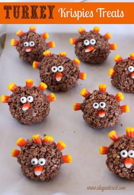 Turkey Krispies Treats #thanksgiving #thanksgivingrecipes #thanksgivingdesserts #thanksgivingideas Turkey Rice Crispy Treats, Crispy Treats Recipe, Thanksgiving Desserts Kids, Turkey Rice, Cocoa Krispies, Pebbles Cereal, Turkey Treats, Pumpkin Bread Easy, Thanksgiving Desserts Easy