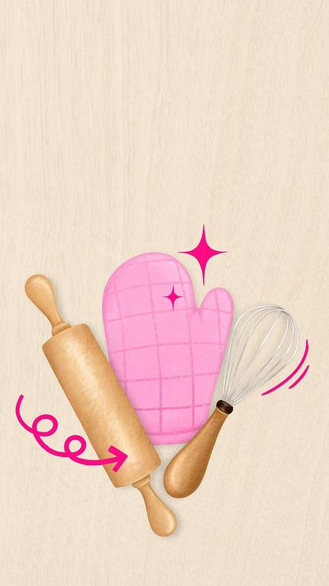 Baking tool aesthetic phone wallpaper, hobby illustration | premium image by rawpixel.com Cooking Wallpaper Aesthetic, Baking Aesthetic Wallpaper, Cooking Aesthetic Wallpaper, Baking Tools Illustration, Tool Aesthetic, Cooking Wallpaper, Baking Illustration, Class Poster Design, Baking Wallpaper