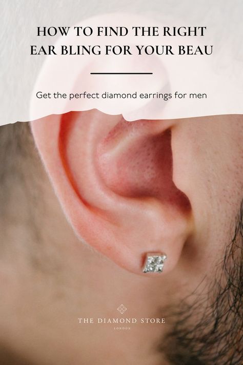 Find the right ear bling for your beau for being the best daddy. Diamond Earrings For Men, Mens Diamond Earrings, Stylish Man, Solitaire Earrings, Diamond Earring, Men Earrings, Best Diamond, Buying Guide, Your Man