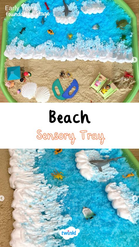 How great is this beach tuff tray!? For more summer tuff tray ideas click the pin. Thanks to @tufftraytinkerer for sharing! Farm Animals Tuff Tray, Summer Tuff Tray Ideas Preschool, Beach Tuff Tray Ideas, Summer Tuff Tray Ideas Eyfs, Beach Tuff Tray, Summer Tuff Tray, Summer Tuff Tray Ideas, Tuff Tray Ideas Toddlers, Tuff Tray Ideas