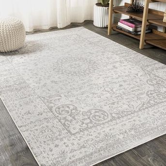 JONATHAN Y Bohemian FLAIR 8 x 10 Gray/Cream Indoor Medallion Area Rug in the Rugs department at Lowes.com Modern Bohemian Style, Medallion Area Rug, Cream Area Rug, Medallion Rug, Geometric Area Rug, Vintage Area Rugs, Modern Bohemian, Flat Weave Rug, White Area Rug