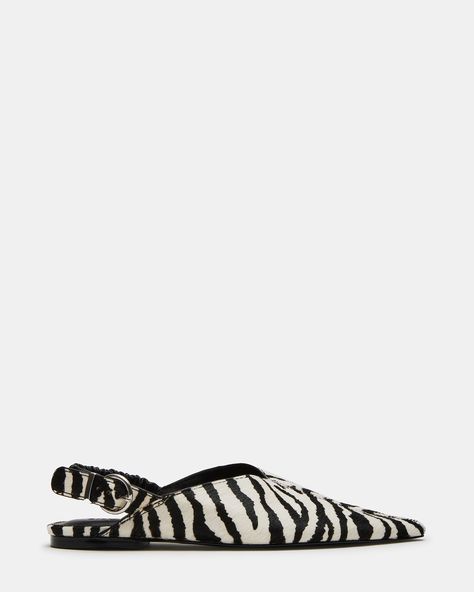 ZELLA ZEBRA Urban Shoes, Pattern Shoes, Women's Flats, 5 Inch Heels, Womens Flats, Steve Madden, Casual Shoes, Heel Height, Shopping Outfit