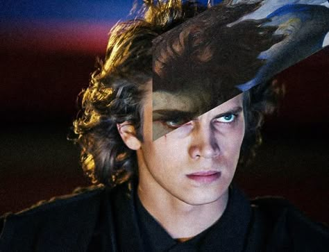 Anakin Lucifer, Lucifer Anakin, Movie Character Pfp, Anakin Fallen Angel, Anakin Pfp, Profile Picture Boy, Hunter Eyes, Star Wars Pfp, Star Wars Icon