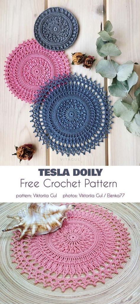 Ulita Doily Pattern Free, Crochet Doily Pattern, Crochet Coasters Free Pattern, Free Crochet Doily Patterns, Gilet Crochet, Doily Pattern, Crochet Mandala Pattern, Crochet Easter, Crochet Thread