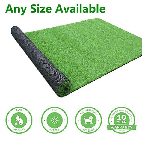 GL Artificial Grass Mats Lawn Carpet Customized Sizes, Synthetic Rug Indoor Outdoor Landscape, Fake Faux Turf for Decor 10FTX52FT(520Square FT) Artificial Grass Mat, Artificial Grass Rug, Pet Turf, Artificial Grass Carpet, Covered Backyard, Outdoor Gardens Landscaping, Grass Mat, Grass Rug, Grass Carpet