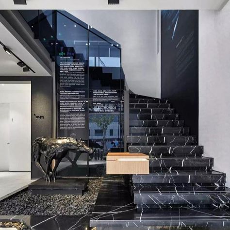 The Spanish Nero Marquina marble has always been our most popular choice in marble accessories. Here’s how it looks in your interiors. Do you know someone that would love this design? . . . #interiordesign #neromarquina #marblestairs #minimalist #minimalistdecor #mancave #luxurydesigns #bachelorpad #newyorkliving #MikolLife #photooftheday #interior4inspo Black Marble Stairs, Marble Staircase, Marble Accessories, Marble Stairs, Nero Marquina Marble, Nero Marquina, Bachelor Pad, Marble Tile, Lifestyle Design