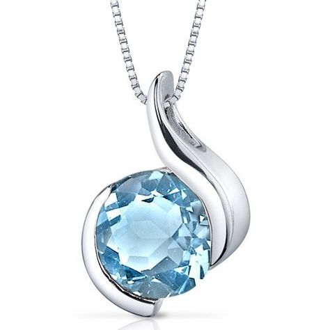 Swiss Blue Topaz Bezel Pendant Necklace Sterling Silver Rhodium Nickel Finish 225 Carats ** Want to know more, click on the image-affiliate link. #Necklaces Blue Topaz Pendant Necklace, Blue Gemstone Necklace, Blue Topaz Pendant, Solitaire Pendant Necklace, Topaz Jewelry, Topaz Pendant, Bezel Pendant, Swiss Blue Topaz, Blue Jewelry