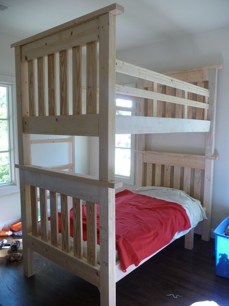 Simple Bunk Beds, Bunk Beds Diy, Loft Bed Storage, Trailer Renovation, Bunk Bed Plans, Beds Diy, Diy Bunk Bed, Storage Beds, White Bunk Beds