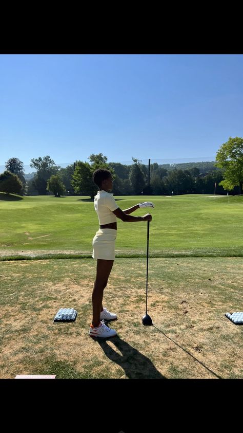 Black Golfers, Golf Aesthetics, Lady Golfers, 2023 Board, Golf Girl, Golf Inspiration, Top Golf, Soft Life, Photos Inspo