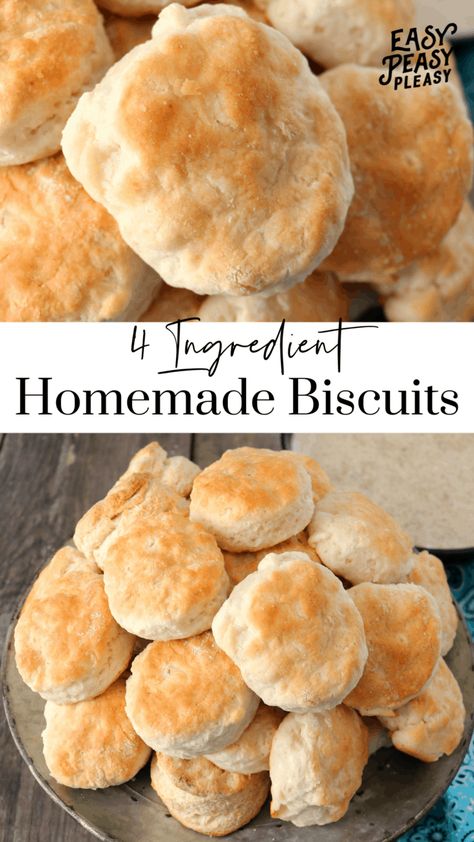 Recipe Biscuits Homemade, Easy Buiscits Recipes, Making Biscuits With All Purpose Flour, Biscuits Made With Half And Half, Biscuit Recipe With Yeast, The Best Homemade Biscuits, Easy Quick Homemade Biscuits, Super Easy Biscuit Recipe, How To Make Home Made Biscuits Easy