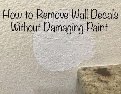 How to Remove Wall Decals Without Damaging Paint • Vinyl Wall Expressions How To Remove Vinyl From Walls, How To Remove Adhesive From Walls, Get Stickers Off, Vinyl Wall Decals Bedroom, How To Remove Adhesive, Removing Wall, How To Remove Wallpaper, Remove Wallpaper, Remove Wall