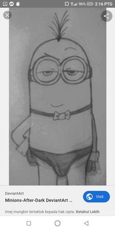 Minion Sketch, Funny Pictures To Draw, Despicable Me Memes, Bathtime Fun, Goofy Drawing, Really Cool Drawings, Person Drawing, Easy Drawings For Kids, Hello Kitty Drawing