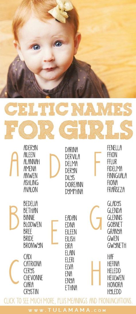 Beautiful Celtic Names and meanings for girls and boys. This is a comprehensive list with many unique yet ancient names for your baby. Many old names go far back to mythology. Click to find Unisex male and female names with Scottish and Irish descent. Pronunciations are included. Pin it. #celtichnames #babynames #Scotland Old Irish Names, Celtic Baby Names, Nordic Names, Celtic Names, Swedish Names, Irish Girl Names, Names And Meanings, Scottish Names, J Names