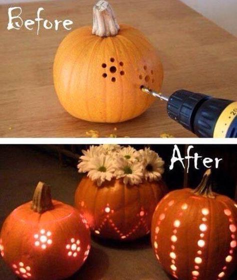 Dekorasi Halloween, Easy Diy Halloween Decorations, Halloween Fest, Labu Halloween, Cat Tattoos, Adornos Halloween, Creative Pumpkins, Halloween Pumpkins Carvings, Easy Diy Halloween