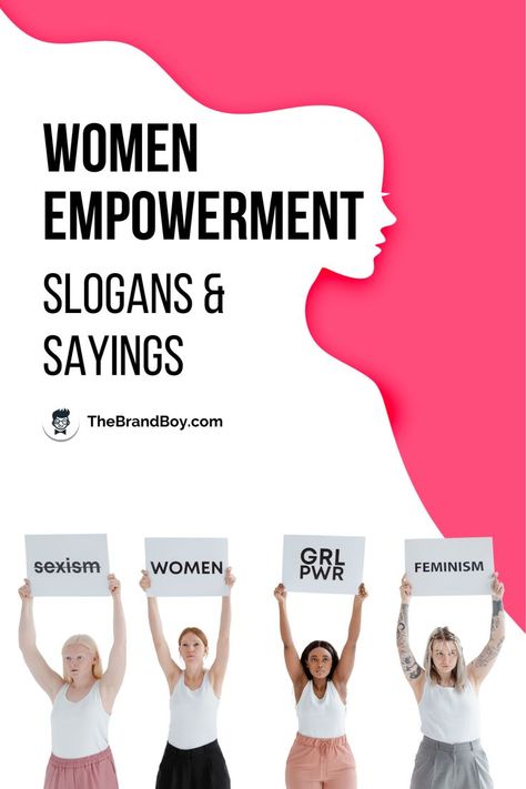 Women Empowerment Slogans, Phrases, Titles Confidence Quotes For Women, Slogan Generator, Motivational Women, Women Feminism, Angry Women, Women Slogan, Business Slogans, Womens Month, Motivational Slogans