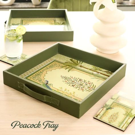 ‼️ Anniversary Sale - Flat 20% off ‼️ Serve in style with these elegant trays, showcasing the rich heritage of Indian artistry. Each piece tells a story of tradition and craftsmanship, adding a unique touch to your dining experience. 🍽️🍷 Order online via link in our bio🔗 ... #amazonfinds #serveware #servingtrays #serve #homedecor #birchandco #birch #panindiashipping Elegant Tray, Coffee Tray, Big Coffee, Wooden Serving Trays, Peacock Design, Tea Tray, Wooden Tray, Anniversary Sale, Dining Experience