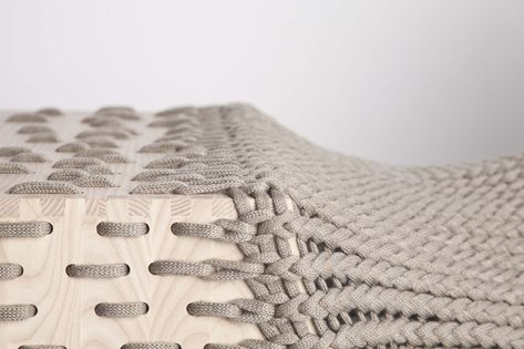 experimental - hybrid furniture by kata monus Graduation Project, Design Textile, Furniture Details, Sculpture Installation, Furniture Inspiration, Objects Design, Wood Design, Cool Furniture, Chair Design