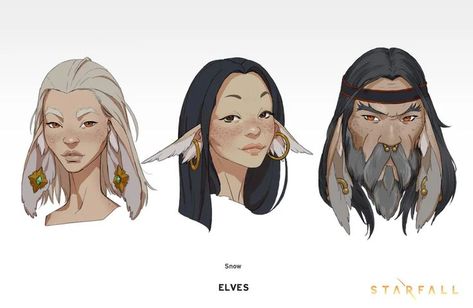 Andrius Matijosius, Snow Elves, Snow Elf, Fantasy Races, Arte Sketchbook, Character Creation, Dnd Characters, Creature Design, Fantasy Character Design