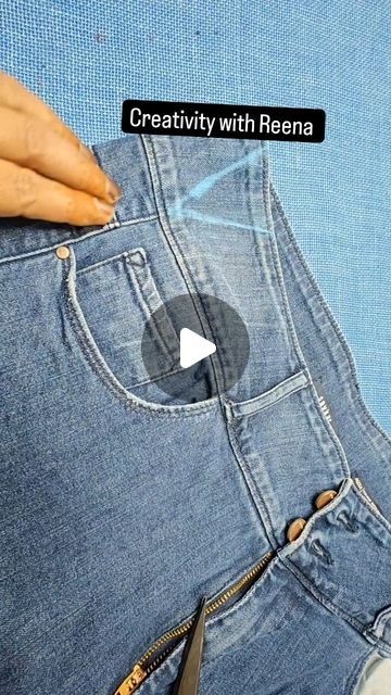 How To Fix Loose Jeans, How To Fix Loose Jeans Waist, Fix Loose Jeans, How To Fix Jeans That Are Too Big Fit, Loose Jeans Hacks, Jeans Hacks, Loose Jeans, Clothing Hacks, Sewing Techniques