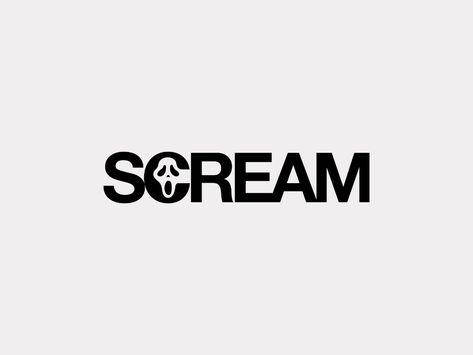 Scream Cricut, Scream Font, Scream Text, Scream Logo, Scream Design, Logo Concept Design, Wordmark Logos, Wordmark Logo Design, Scream 1996