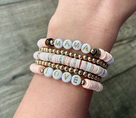 Clay Bead Bracelet Ideas, Bead Bracelet Ideas, Heishi Bead Bracelet, Turquoise Wrap Bracelet, Mama Bracelet, Clay Bead Bracelet, Pleasant Grove, Aromatherapy Bracelet, Bracelets Beaded