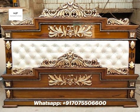 Sagwan Wood Bed Design, Teak Wood Door, Bed Designs With Storage, Bed King Size, Carving Furniture, Bedding Design, Box Bed Design, Wood Carving Furniture, Wood Bed Design