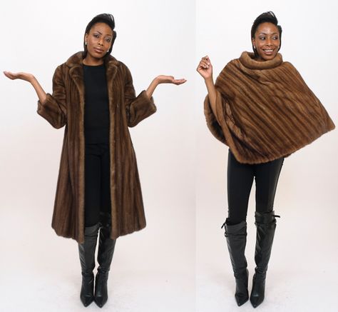 The fur coat you bought years ago is now out of style. You hid it in a dark corner of your closet and there is no chance you will be sporting it again too soon. Although you may want to consider selling your fur coat or donating it, think of repurposing it. Giving your old ... Read More Fur Coat Vintage, Fabulous Furs, Fur Accessories, Mink Coat, Creation Couture, Vintage Fur, Recycle Clothes, Naha, Fur Fashion